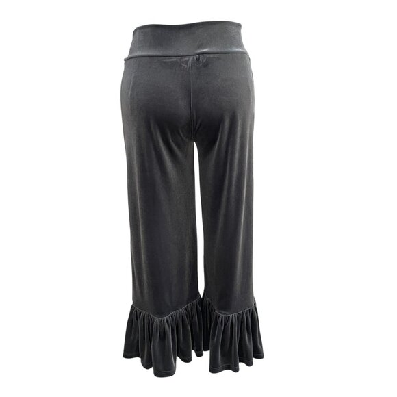 Matilda Jane Charcoal Ruffle Lounge Pants Womens L Soft Girl Cottagecore Cozy - Picture 7 of 8